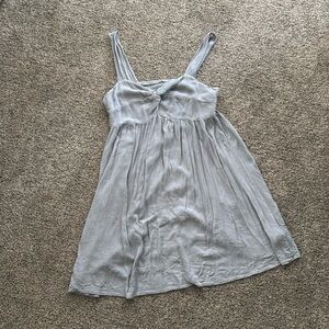 Cupshe grey sweetheart twist mini dress